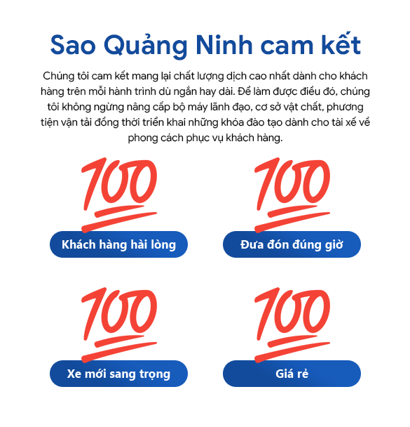 Sao Quảng Ninh cam kết
